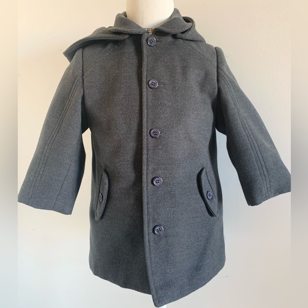 Sarah Louise Gray Hooded Kids Coat